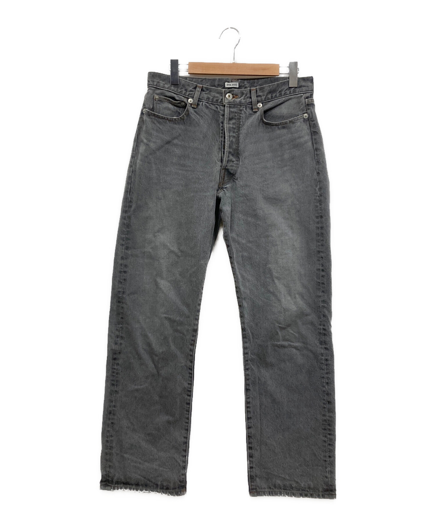 中古・古着通販】INSCRIRE (アンスクリア) デニムパンツ グレー サイズ