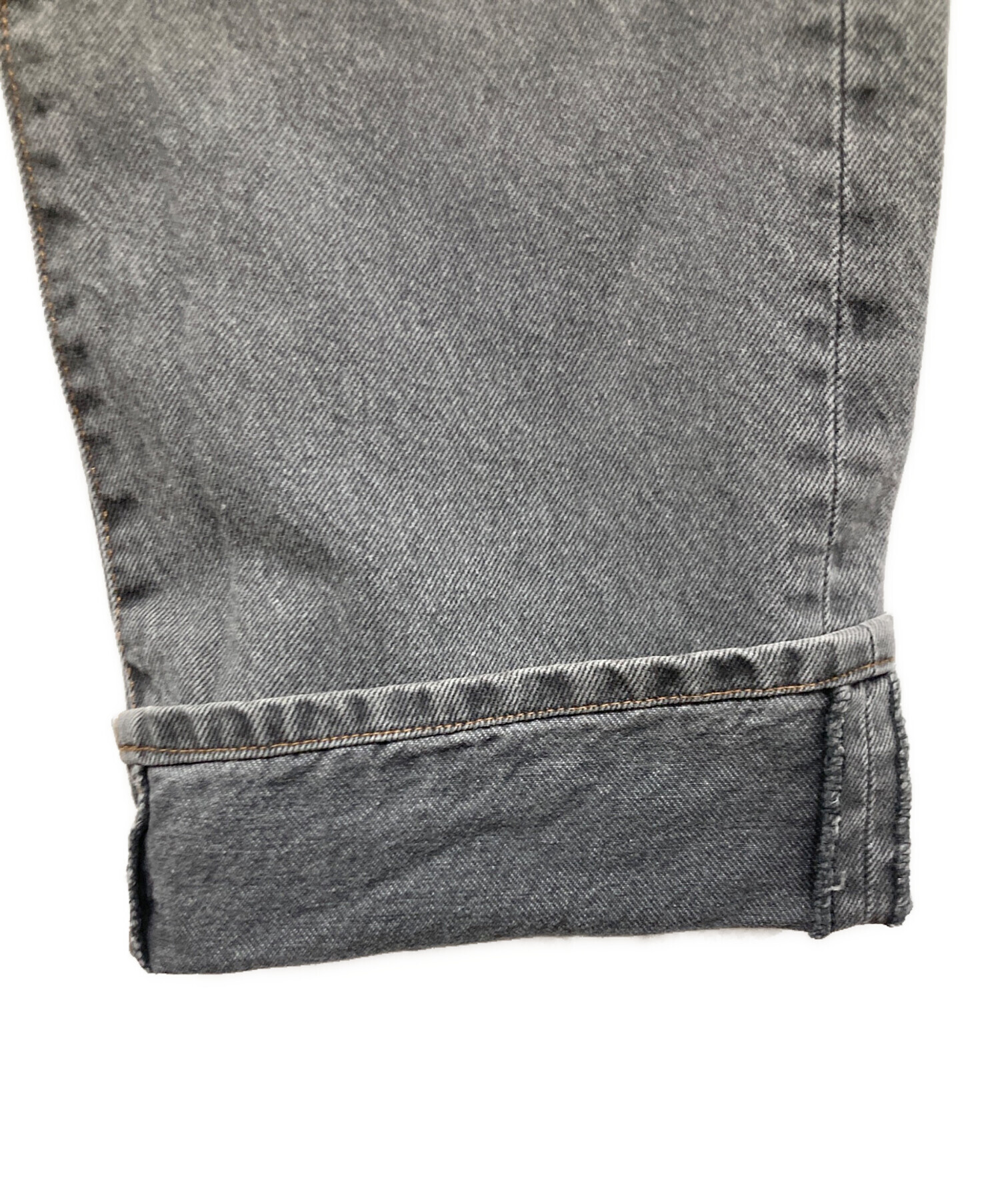 【美品】INSCRIRE ダークグレー ワイドデニム34 中古・古着通販】INSCRIRE (アンスクリア) デニムパンツ グレー サイズ