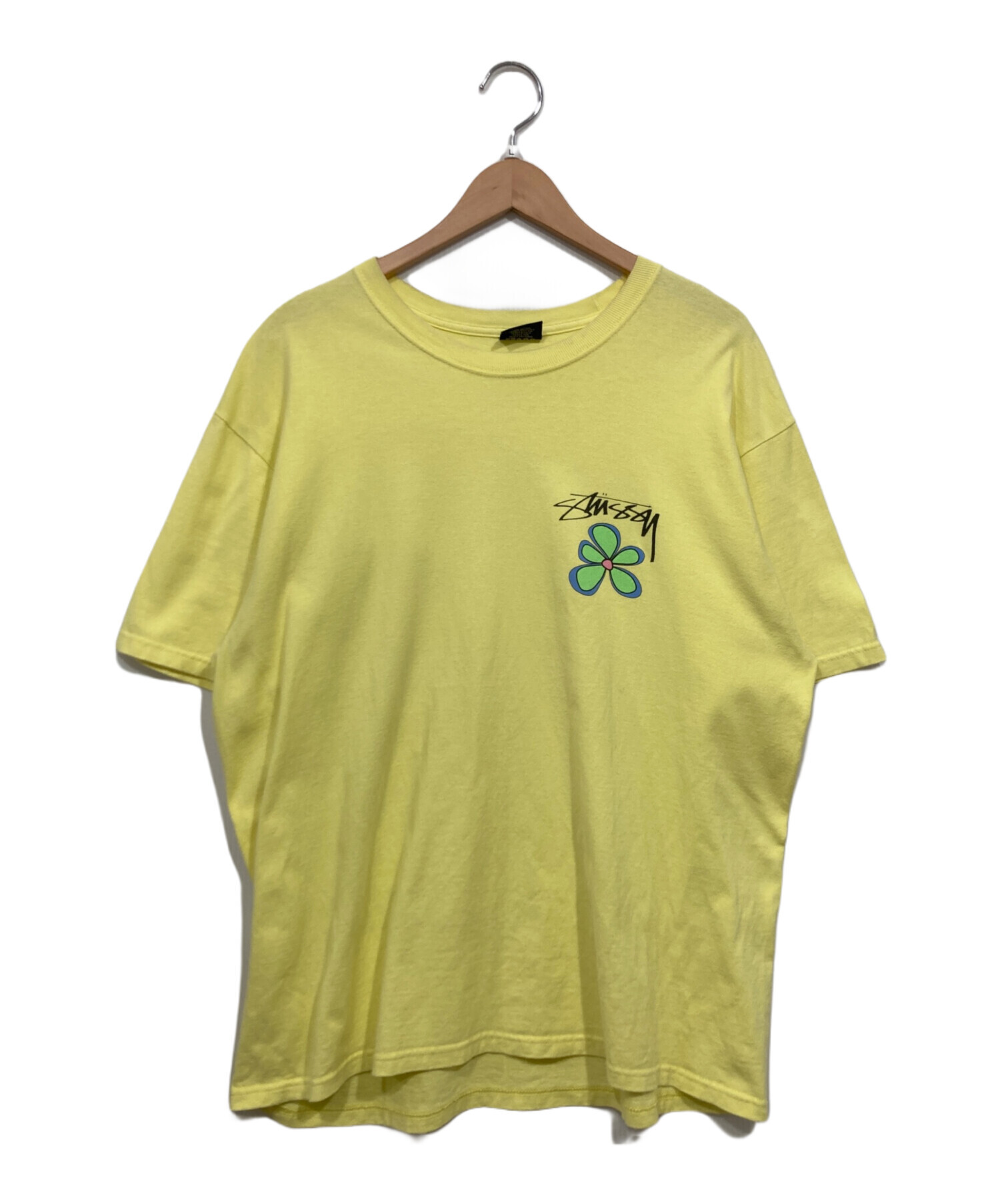 中古・古着通販】stussy (ステューシー) ロゴTシャツ イエロー サイズ