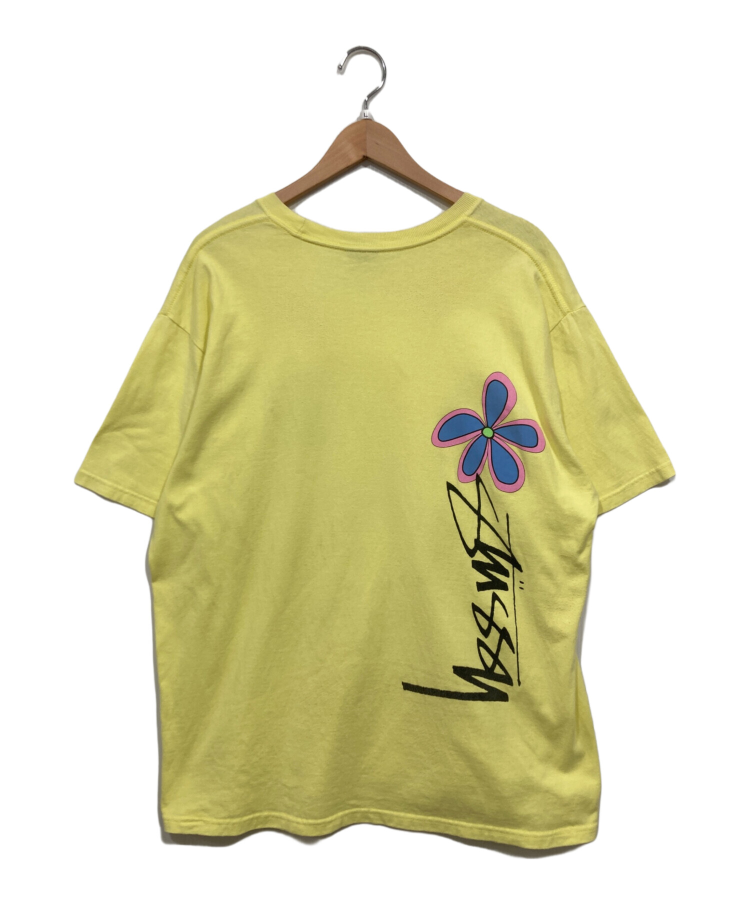 Stussy イエロー Tシャツ 中古・古着通販】stussy (ステューシー) ロゴTシャツ イエロー サイズ