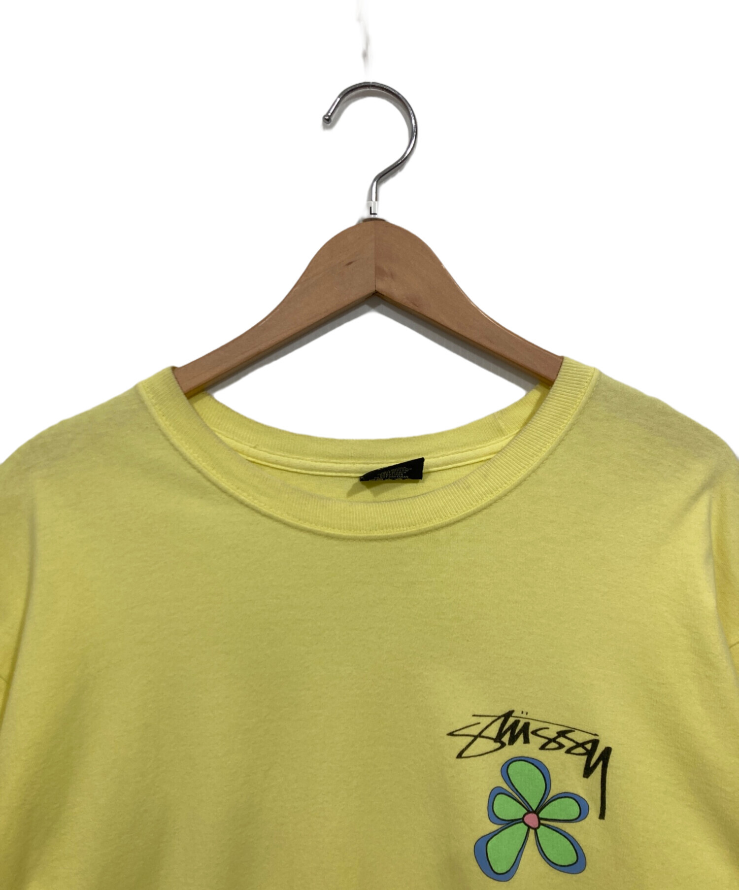中古・古着通販】stussy (ステューシー) ロゴTシャツ イエロー サイズ