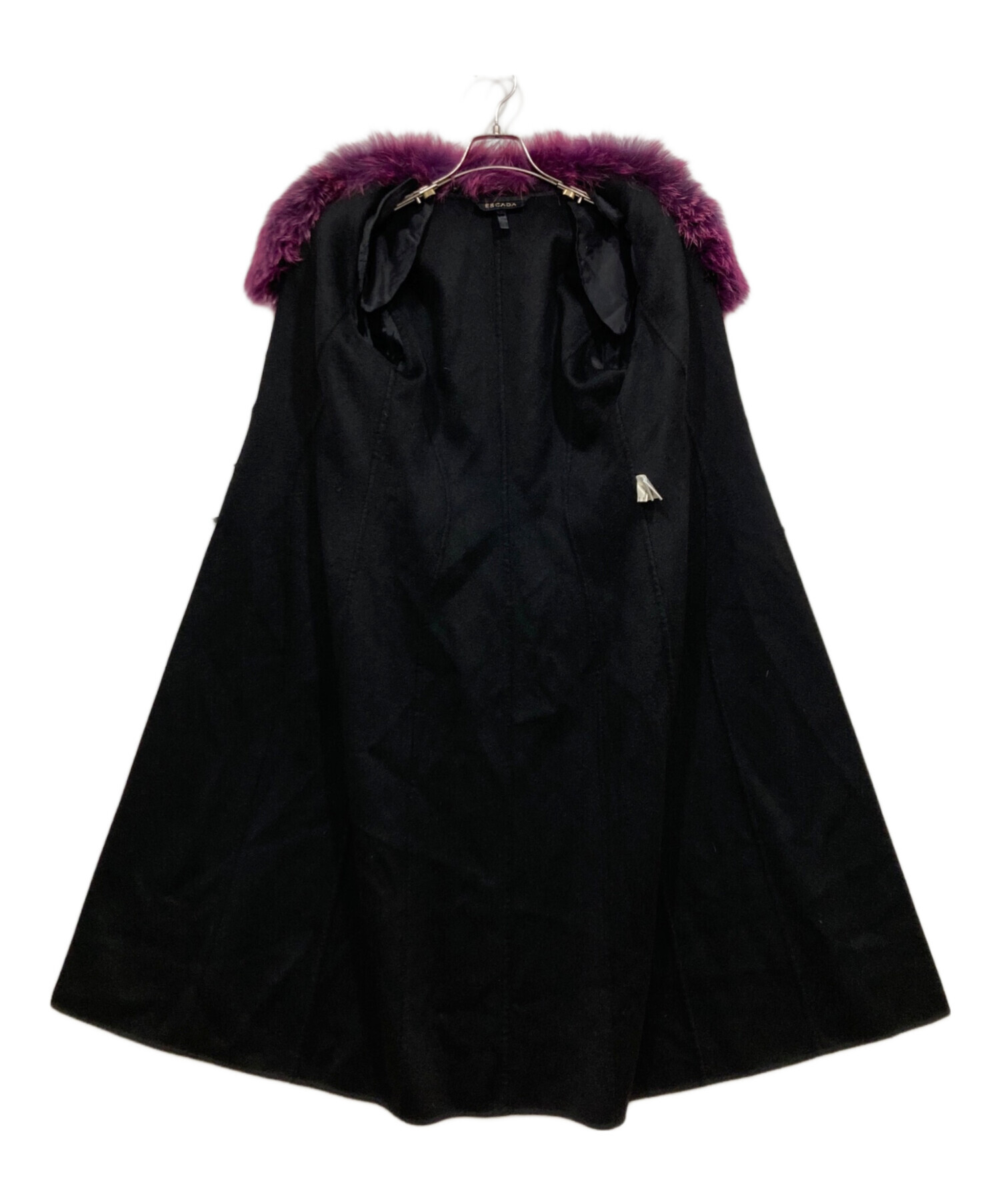 中古・古着通販】ESCADA (エスカーダ) カシミヤ混コート ブラック