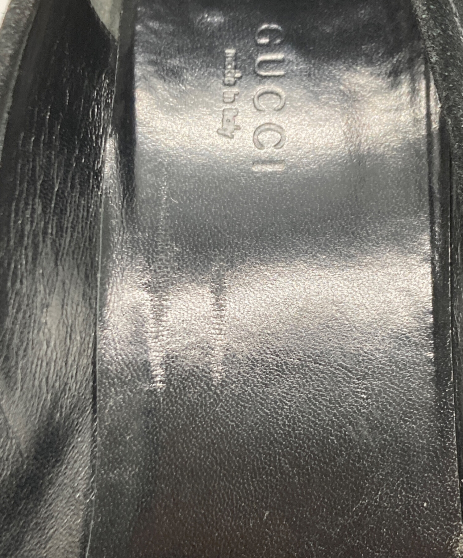 中古・古着通販】GUCCI (グッチ) スウェードパンプス ブラック サイズ