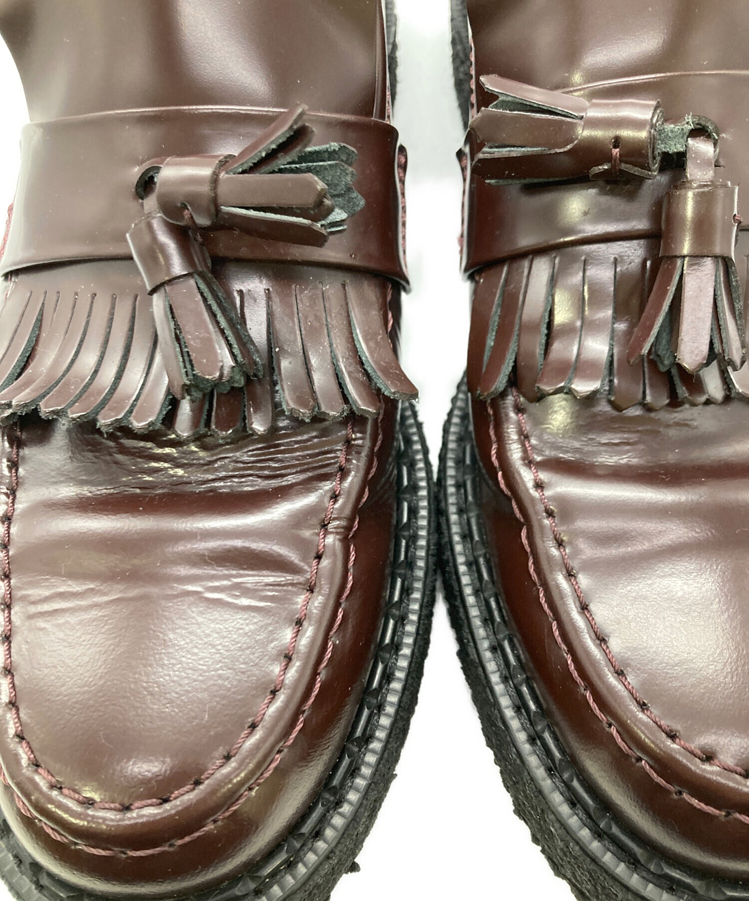 【美品】FREDPERRY×ECOX タッセルローファー フリンジ FRED PERRY（フレッドペリー） コラボ ローファー ジョージコックス