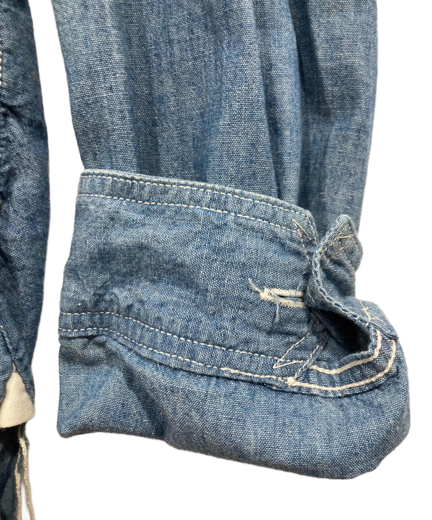 中古・古着通販】CORONA (コロナ) シャンブレーシャツ ブルー サイズ:M