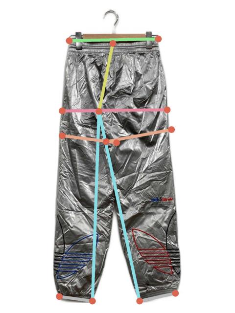 中古・古着通販】adidas (アディダス) トラックパンツ シルバー サイズ