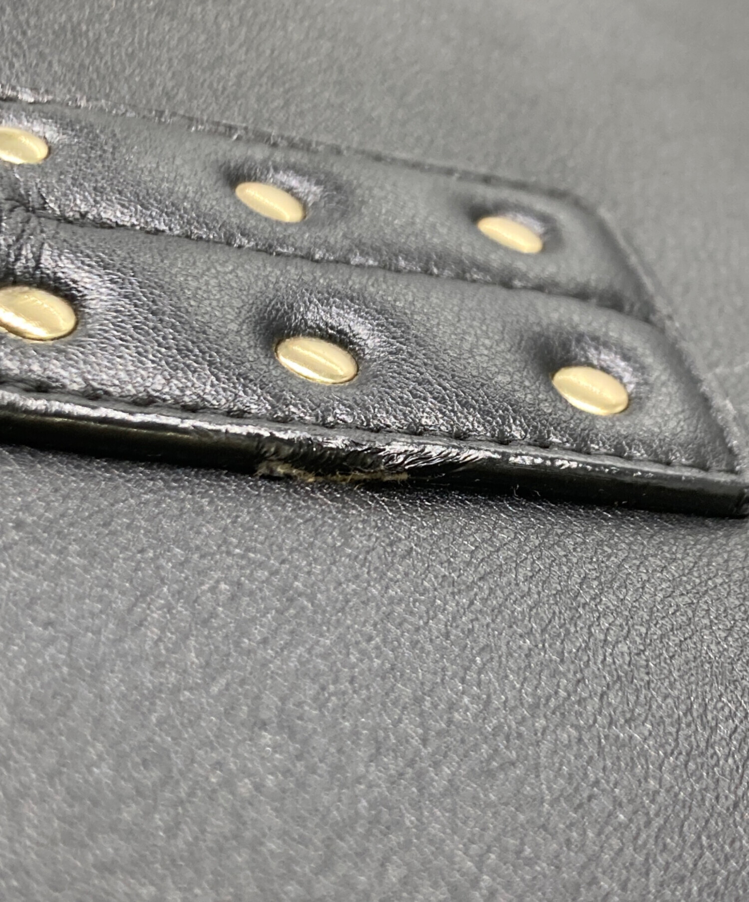 中古・古着通販】BALMAIN (バルマン) レザー2WAYバッグ ブラック