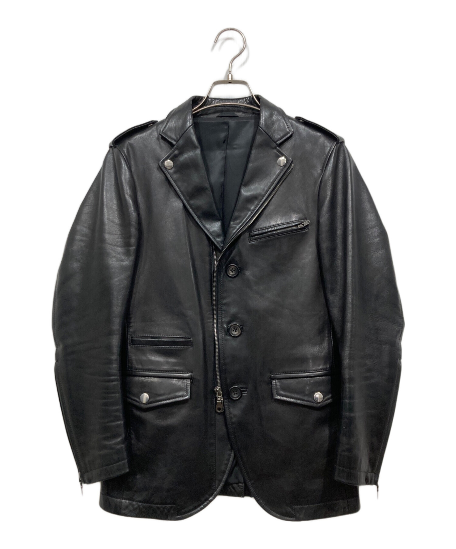 RAINMAKER レインメーカー　レザージャケット 中古・古着通販】RAINMAKER (レインメーカー) ホースレザー シングル