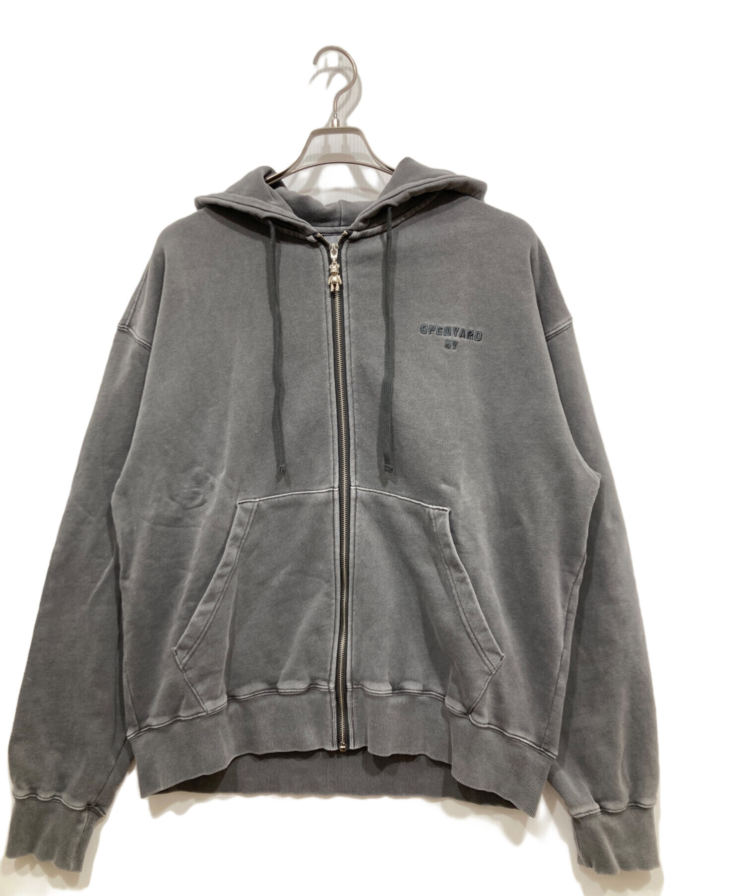 中古・古着通販】OY (オーワイ) SKETCH BEAR ジップパーカー グレー 
