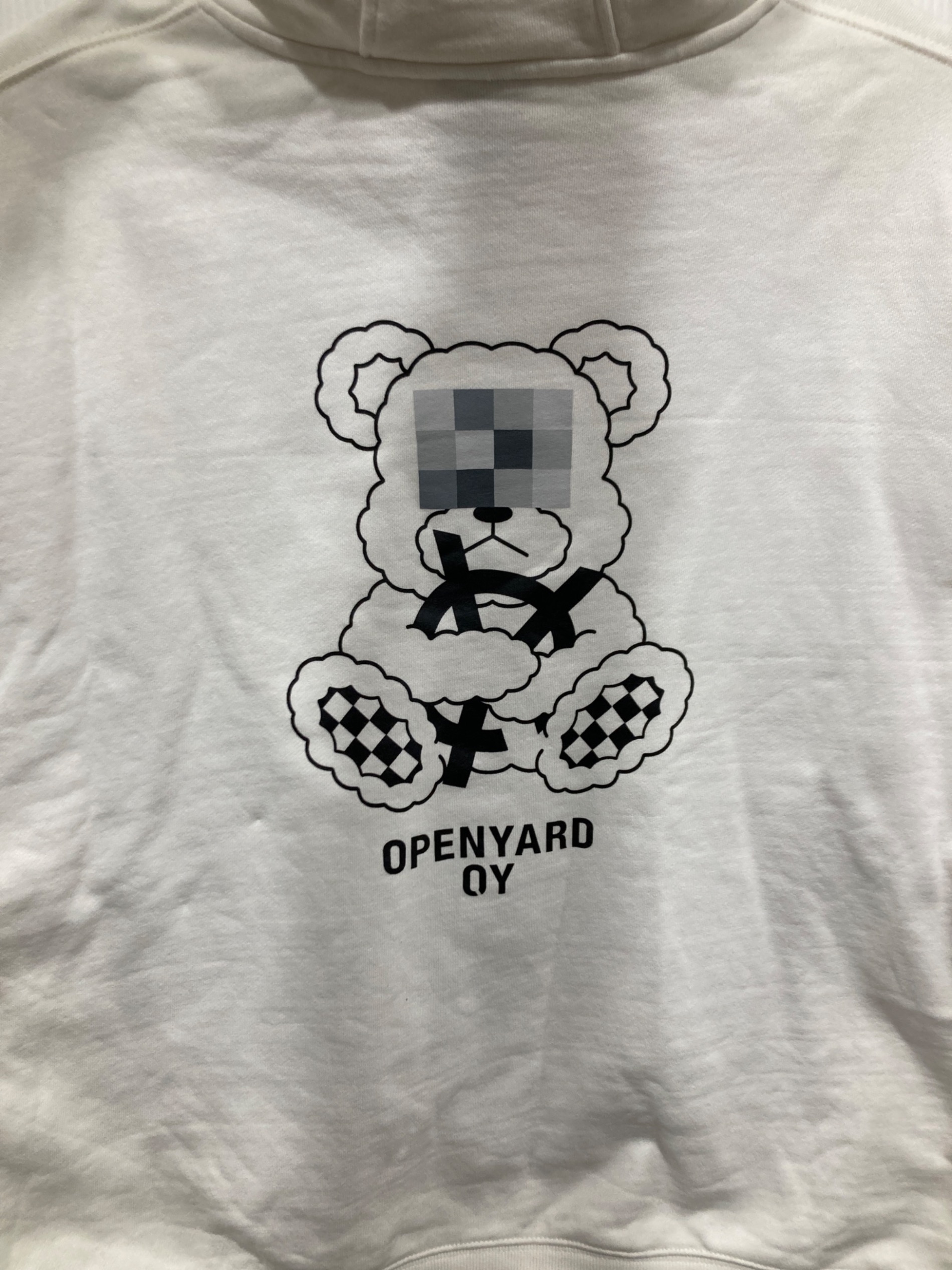中古・古着通販】OY (オーワイ) ベアプリントジップパーカー ホワイト 