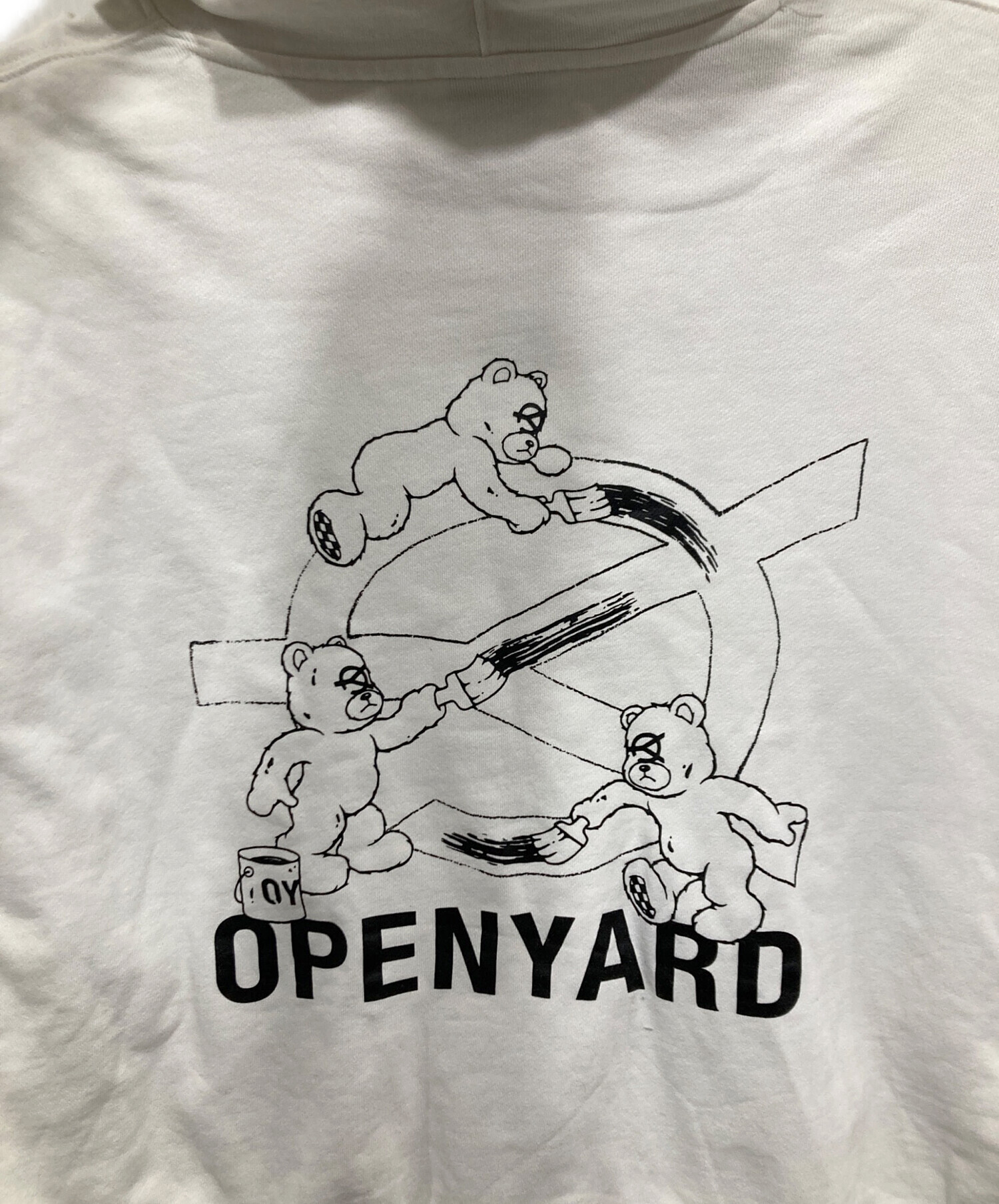 中古・古着通販】OY (オーワイ) ベアプリントプルオーバーパーカー 