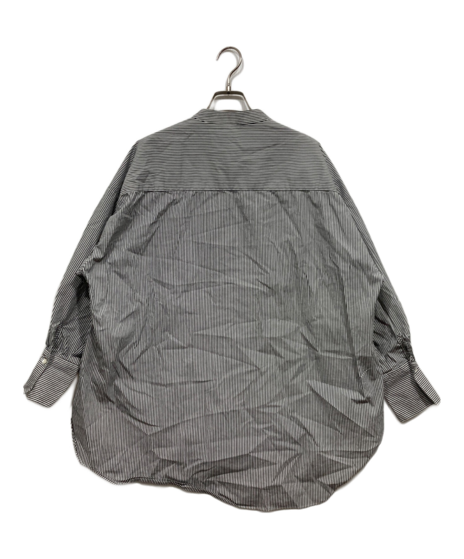 中古・古着通販】SOEJU (ソージュ) バンドカラーロングシャツ グレー 
