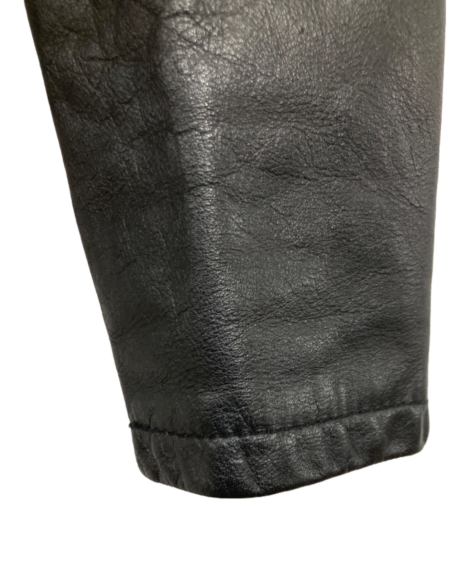 中古・古着通販】Shama (シャマ) レザージャケット ブラック サイズ:38 