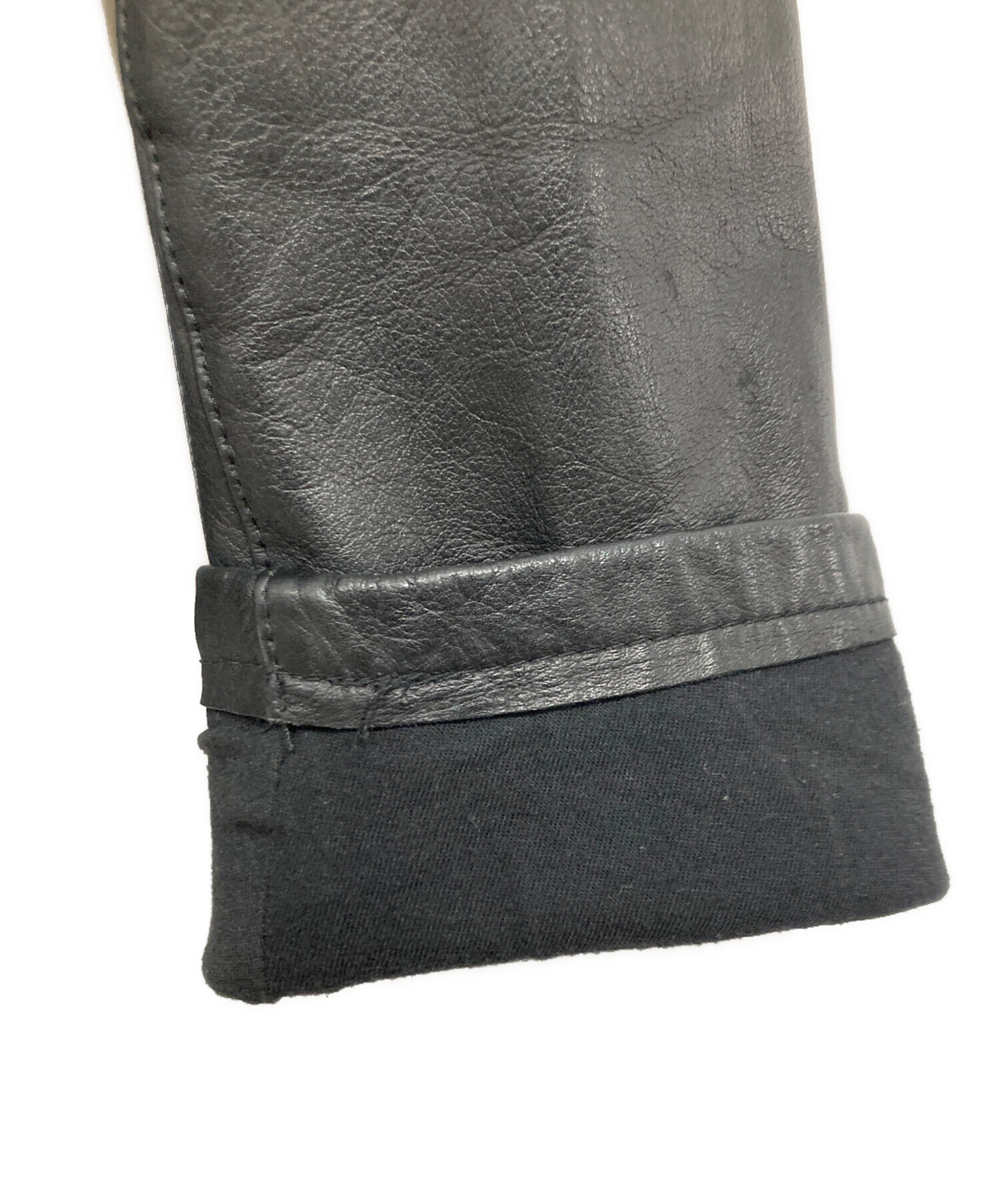 中古・古着通販】Shama (シャマ) レザージャケット ブラック サイズ:38 