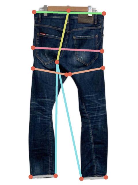 中古・古着通販】DSQUARED2 (ディースクエアード) SEXY TWIST JEAN