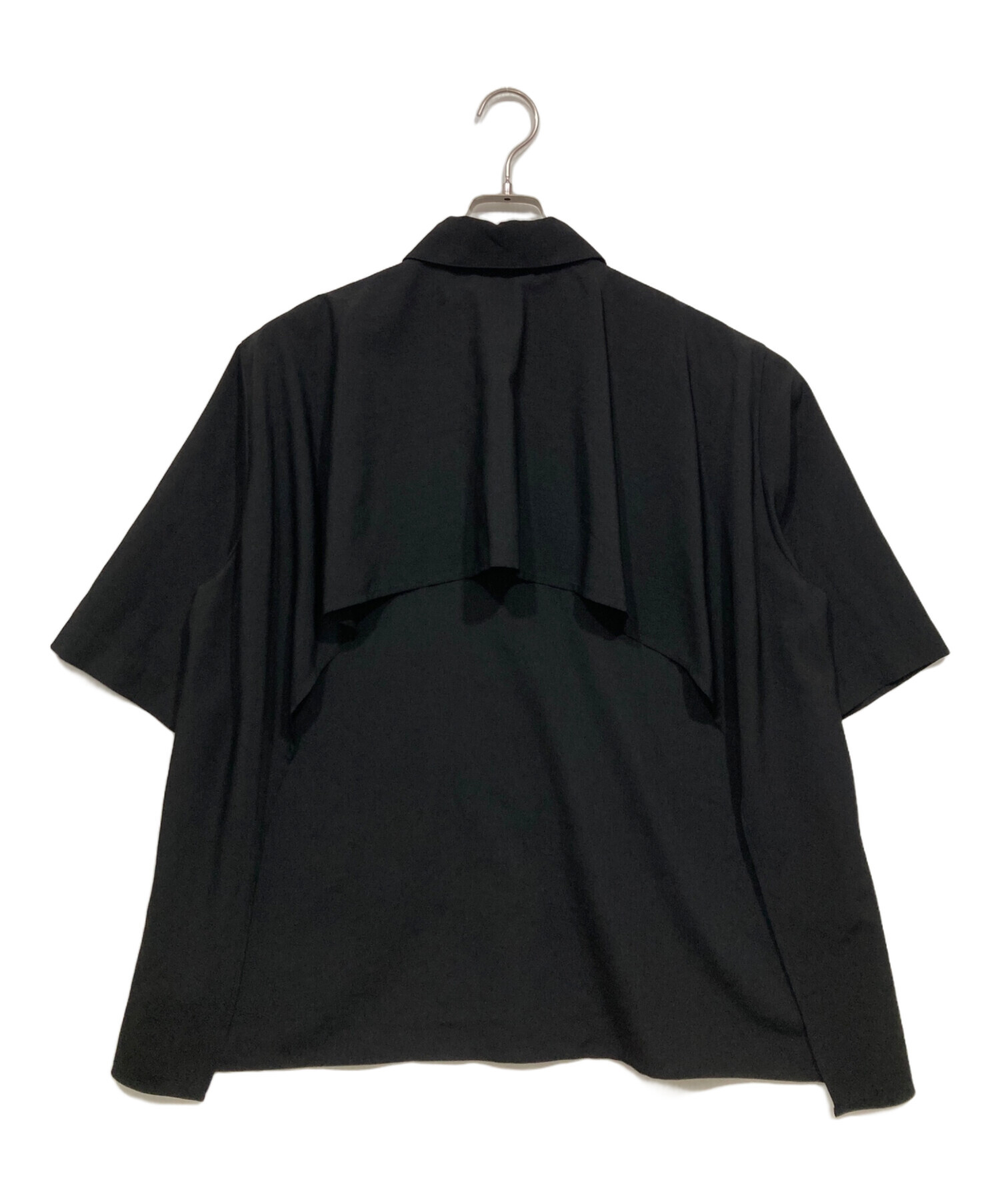 中古・古着通販】MANOF (マノフ) BACK LAYER SHIRT ブラック サイズ:F