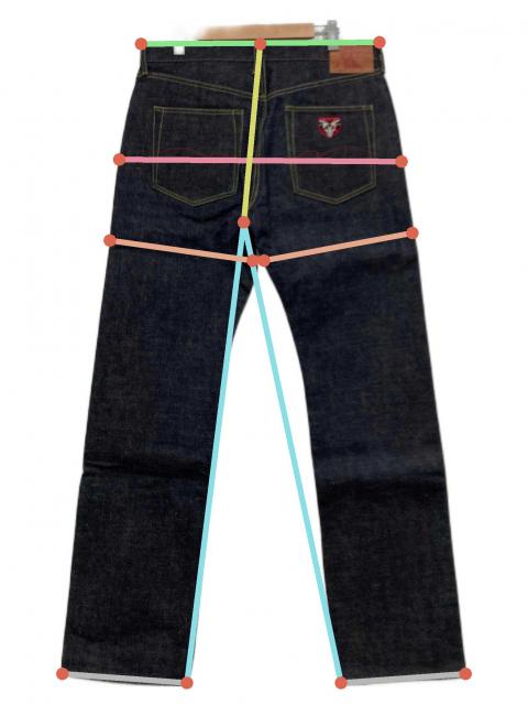 STUDIO D'ARTISAN デニムパンツ サイズ36 W88cm 日本製 中古・古着通販】STUDIO D'ARTISAN (ステュディオダルチザン) シン