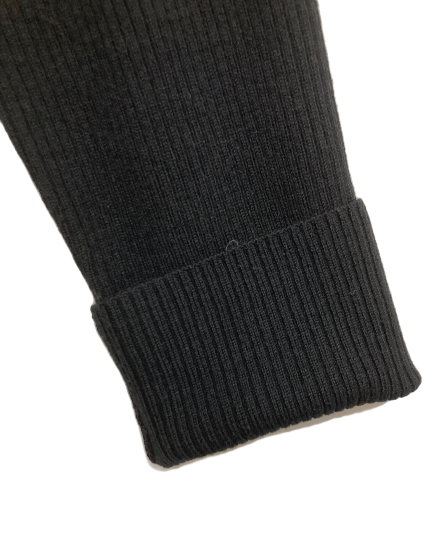 中古・古着通販】theory (セオリー) ニットワンピース ブラック サイズ