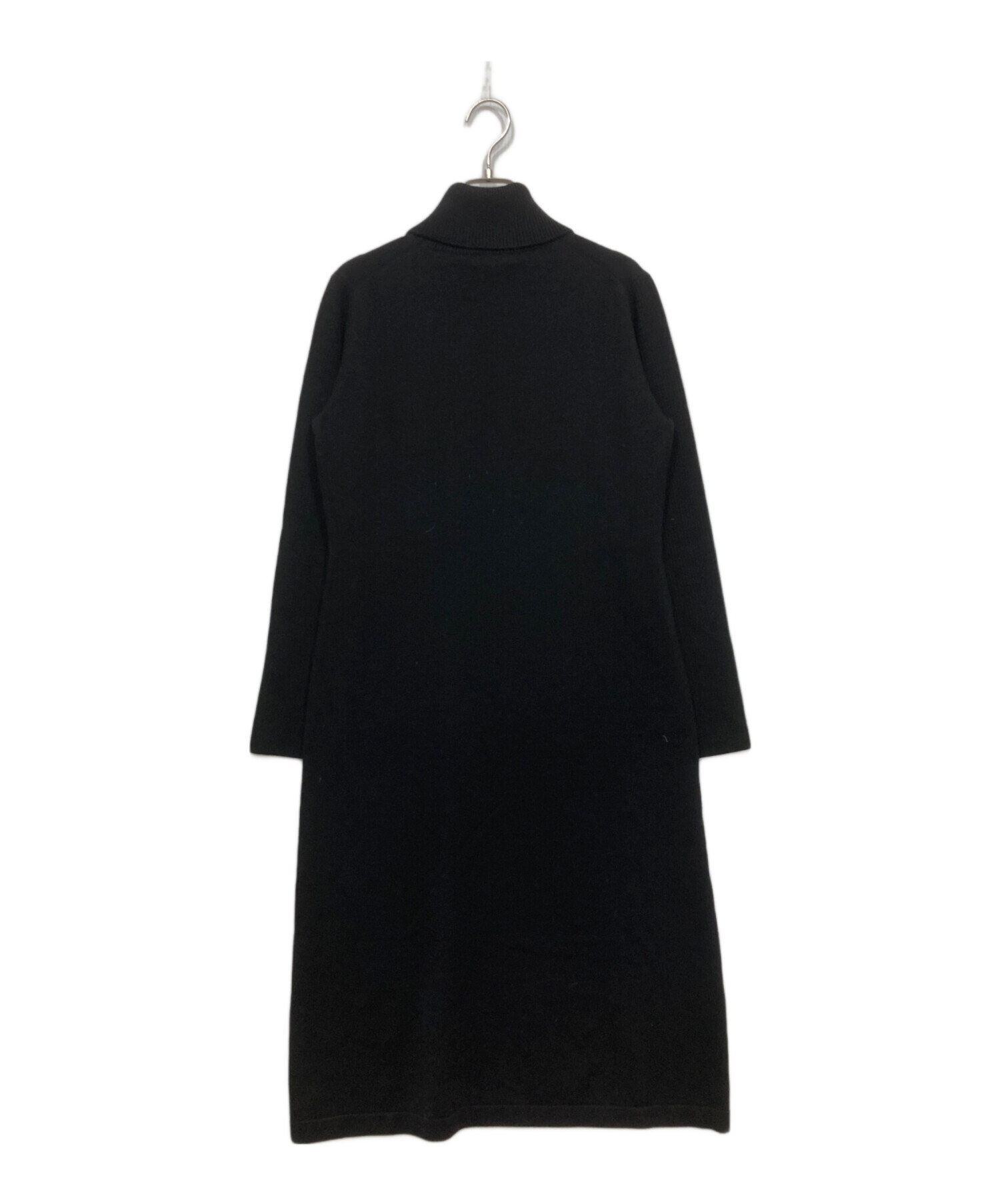 中古・古着通販】theory (セオリー) ニットワンピース ブラック サイズ