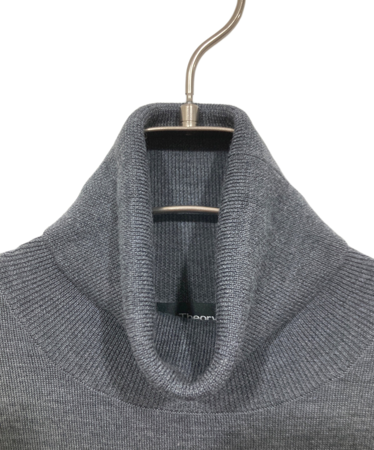 中古・古着通販】theory (セオリー) ニットワンピース グレー サイズ:S