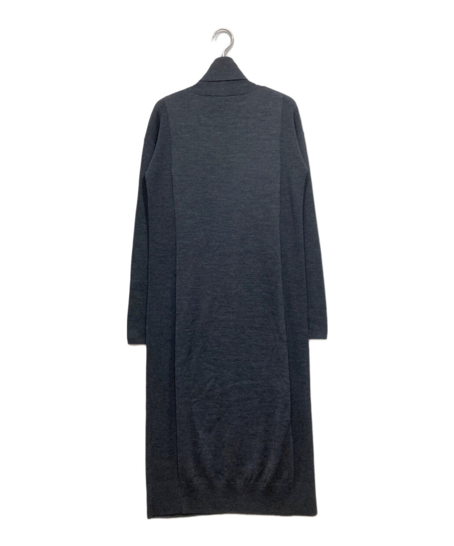 中古・古着通販】theory (セオリー) ニットワンピース グレー サイズ:S