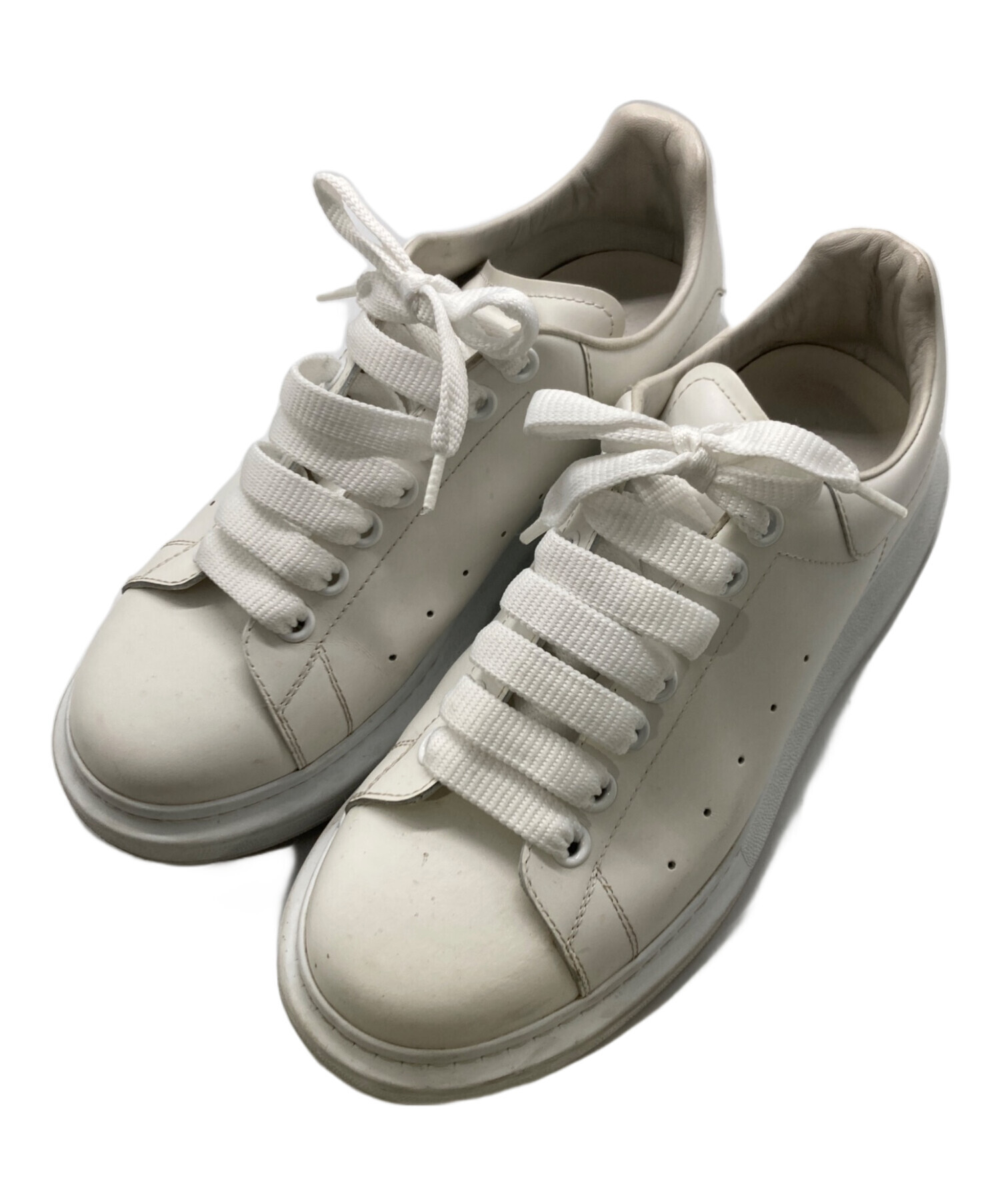 【美品】Alexander McQUEEN 41（約26）スニーカー ホワイト 中古・古着通販】ALEXANDER McQUEEN (アレキサンダーマックイーン