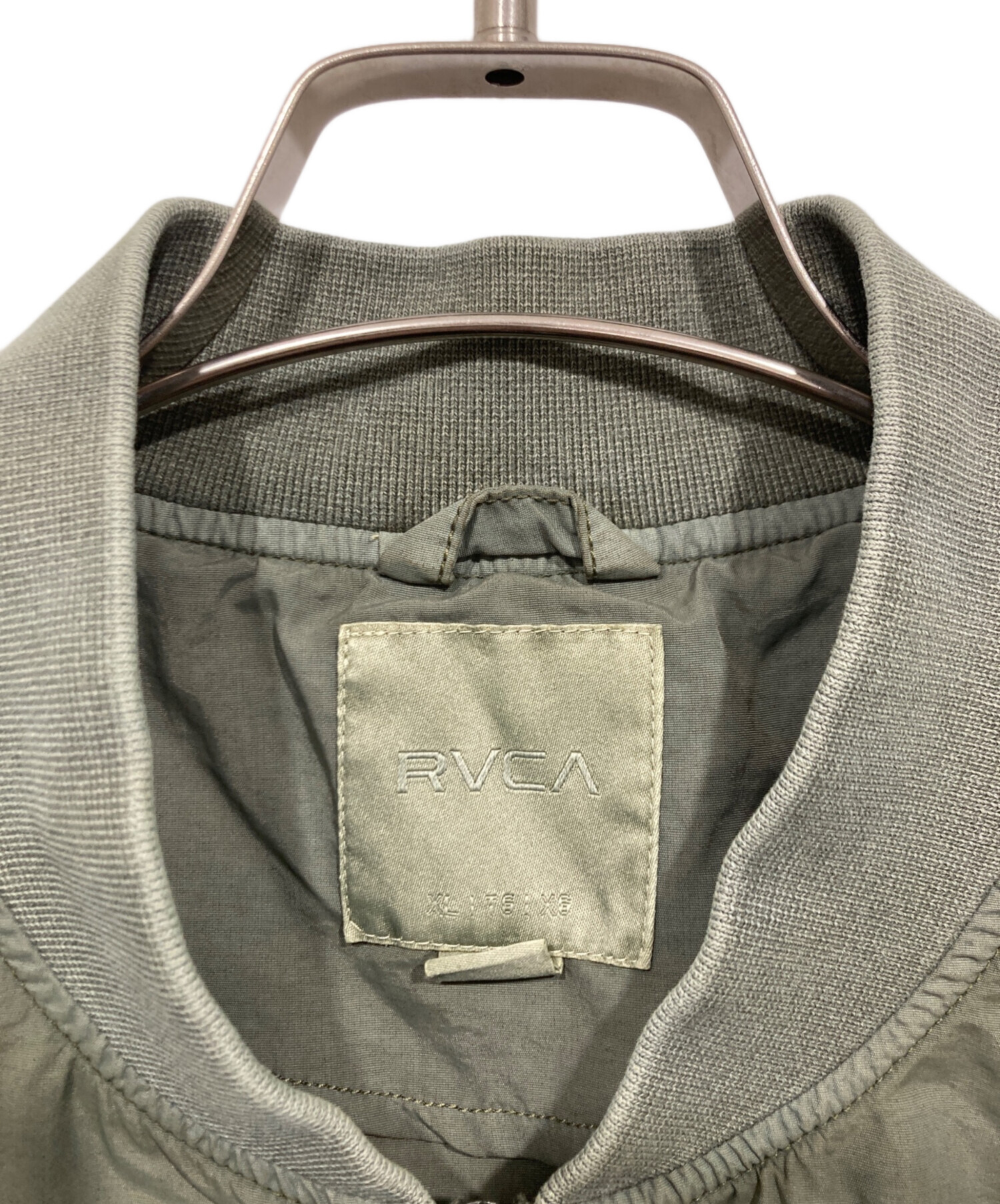 中古・古着通販】RVCA (ルーカ) ジップアップジャケット オリーブ