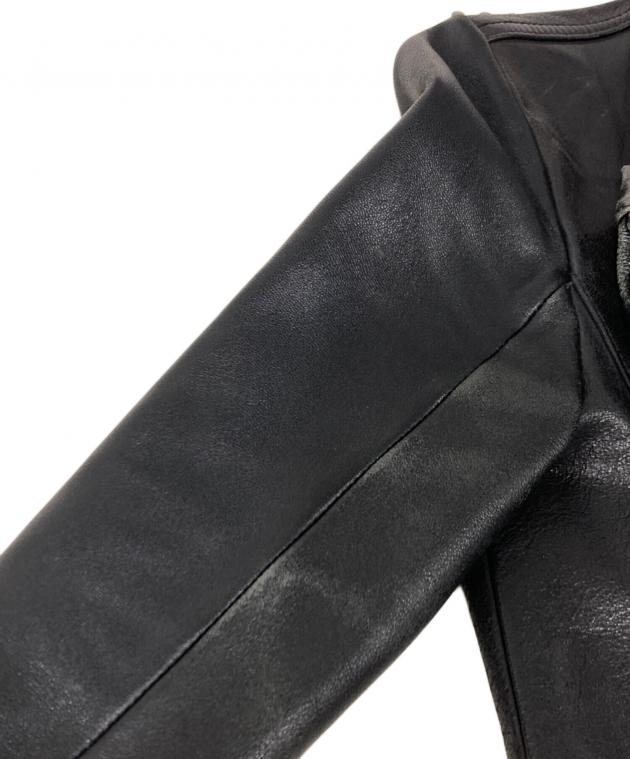 中古・古着通販】FUGA (フーガ) ダブルライダースジャケット ブラック