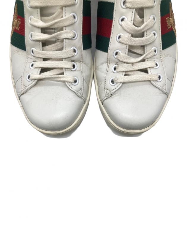 中古・古着通販】GUCCI (グッチ) ビー刺繍ローカットスニーカー / Ace