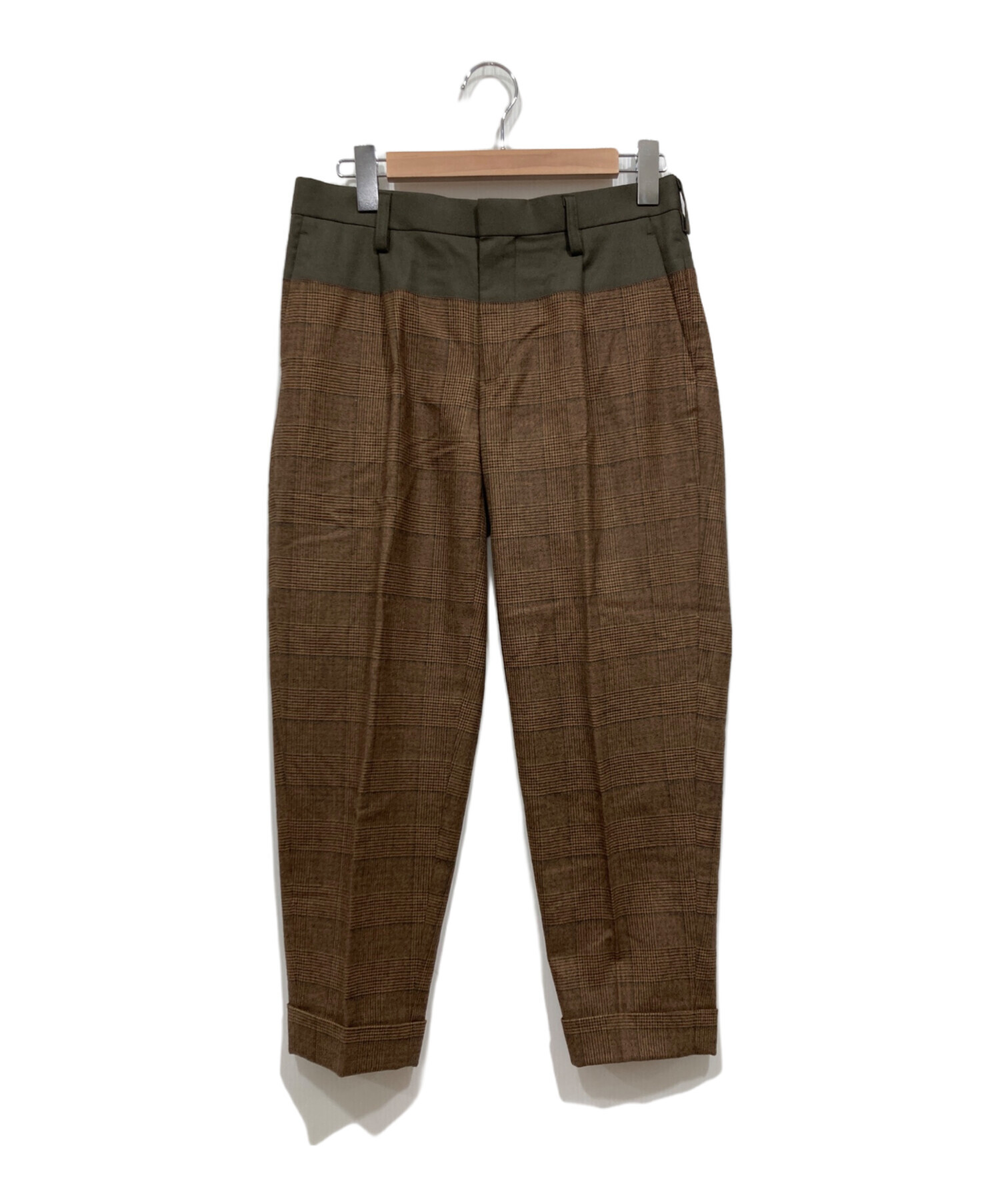 中古・古着通販】KOLOR (カラー) フランネルチェック 切替 テーパード