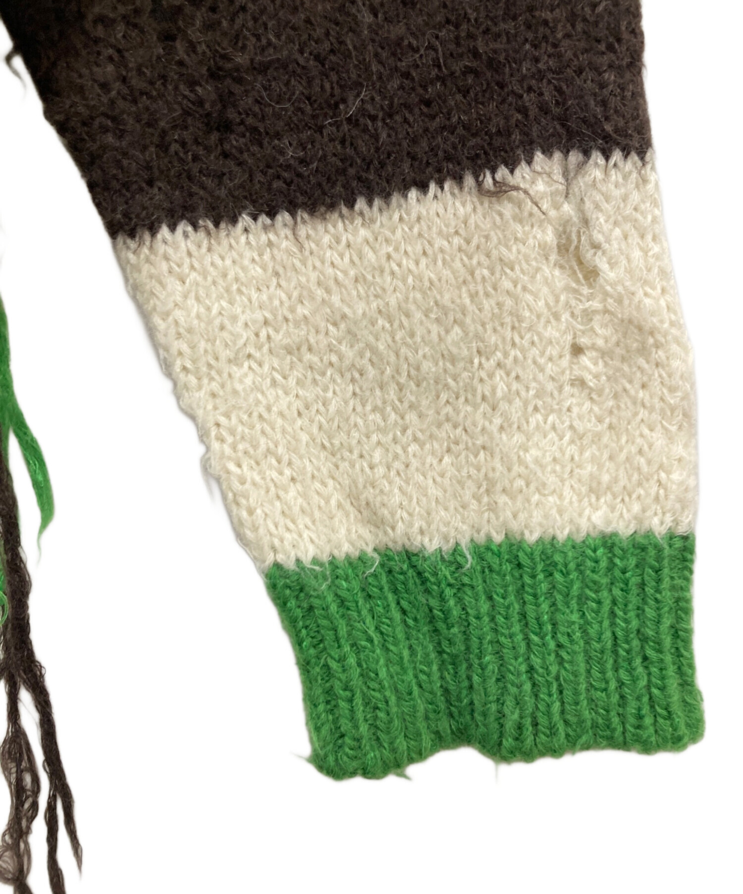 中古・古着通販】doublet (ダブレット) ジップアップストライプ