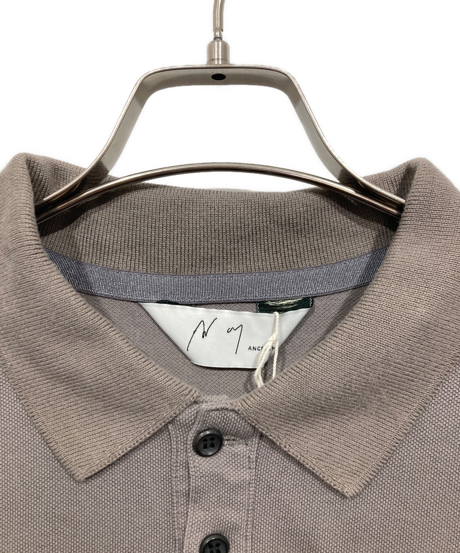 【中古】ancellm ポロシャツ 2 グレー 中古・古着通販】ANCELLM (アンセルム) ポロシャツ / S/S POLO SHIRT