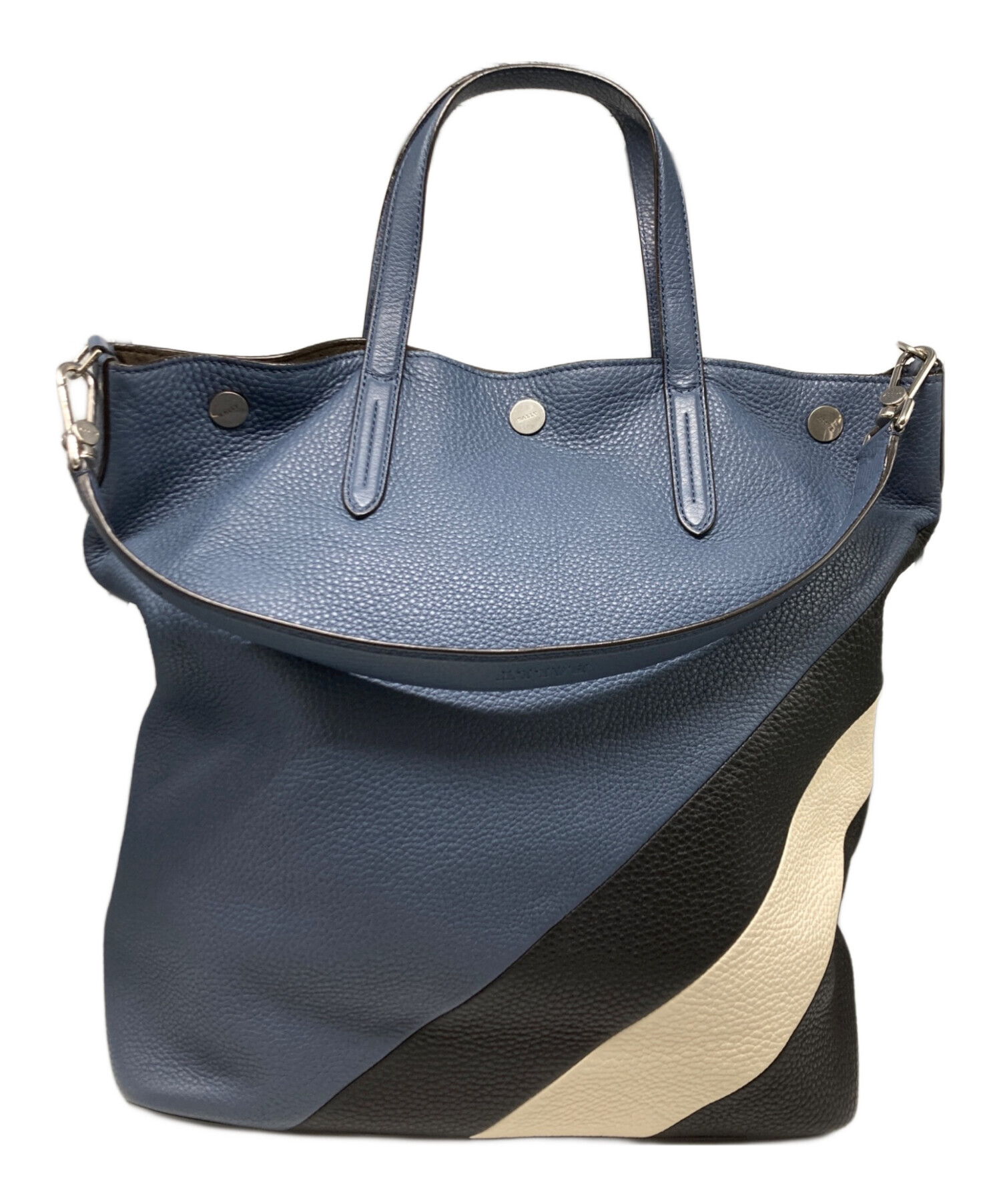 中古・古着通販】BALLY (バリー) 2WAYレザートートバッグ ブルー 