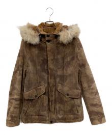 DROMe ドローム レザージャケット パーカー カモフラージュ M イタリア製 DROMe】ブランド・古着のネット通販【TREFAC FASHION】