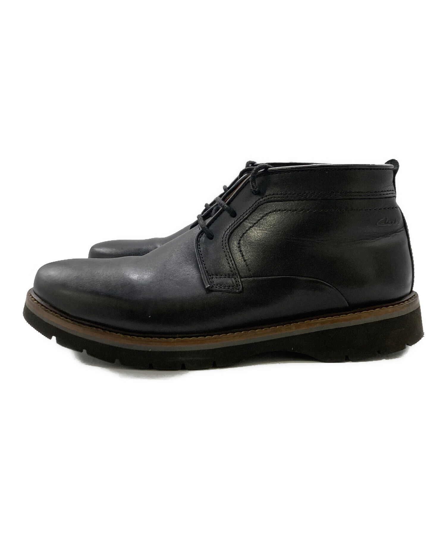 ［新品］クラークス　ブラックシューズ エクストリームコンフォート 中古・古着通販】CLARKS (クラークス) レースアップブーツ/EXTREME