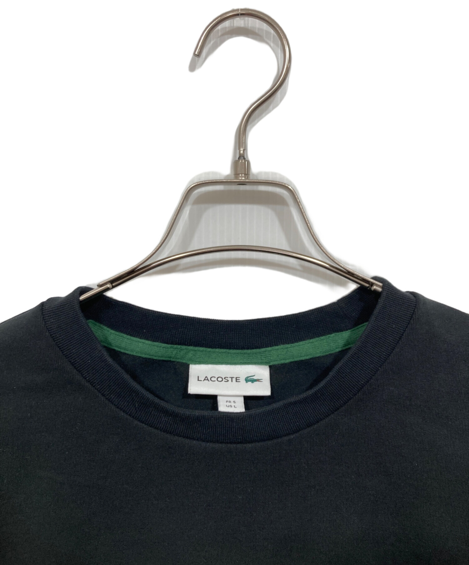 中古・古着通販】LACOSTE (ラコステ) クルーネックスウェット ブラック