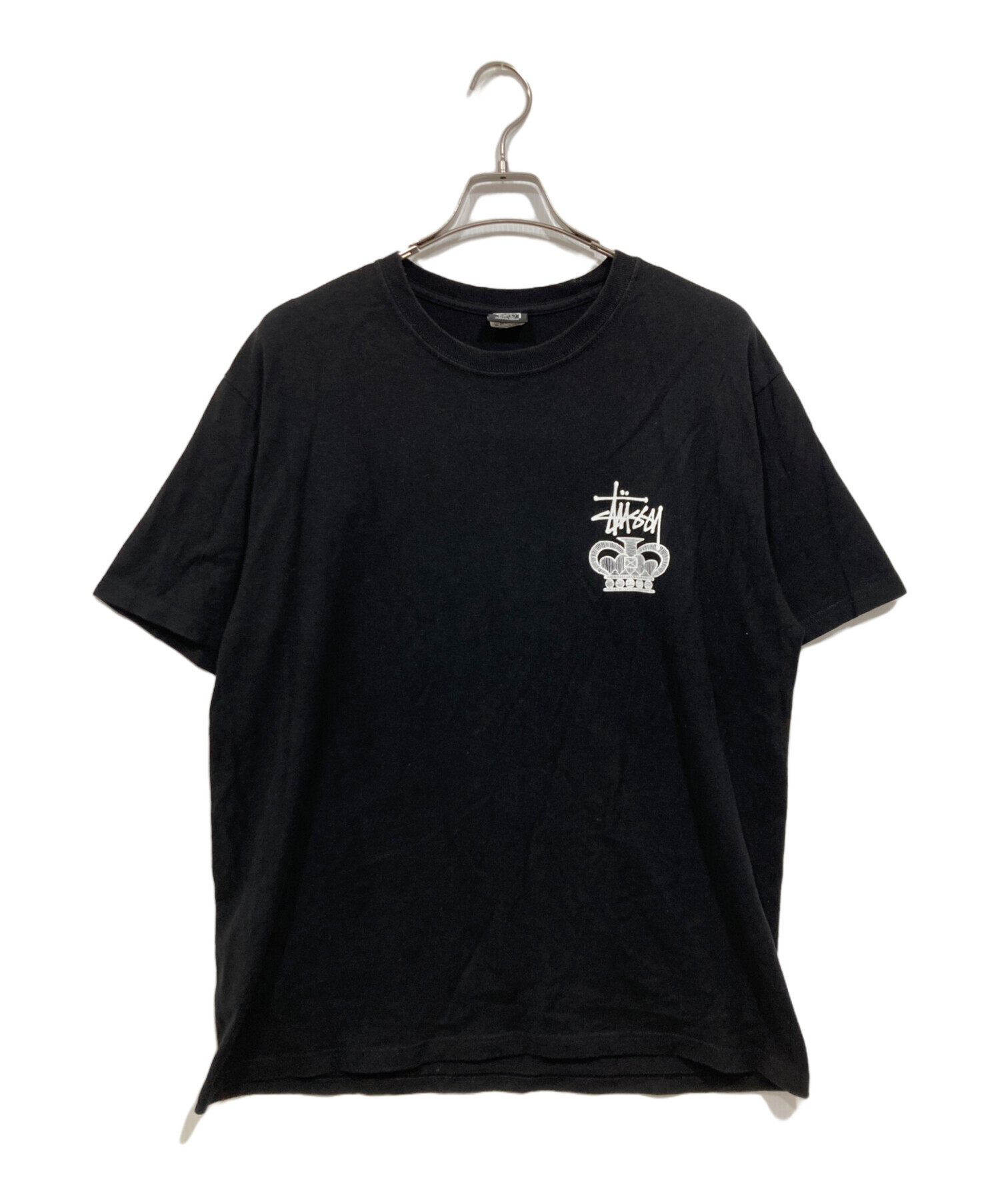 ☆古着　STUSSY　ステューシー　黒　Tシャツ　サイズ：Ｌ　中古品 中古・古着通販】stussy (ステューシー) プリントTシャツ ブラック