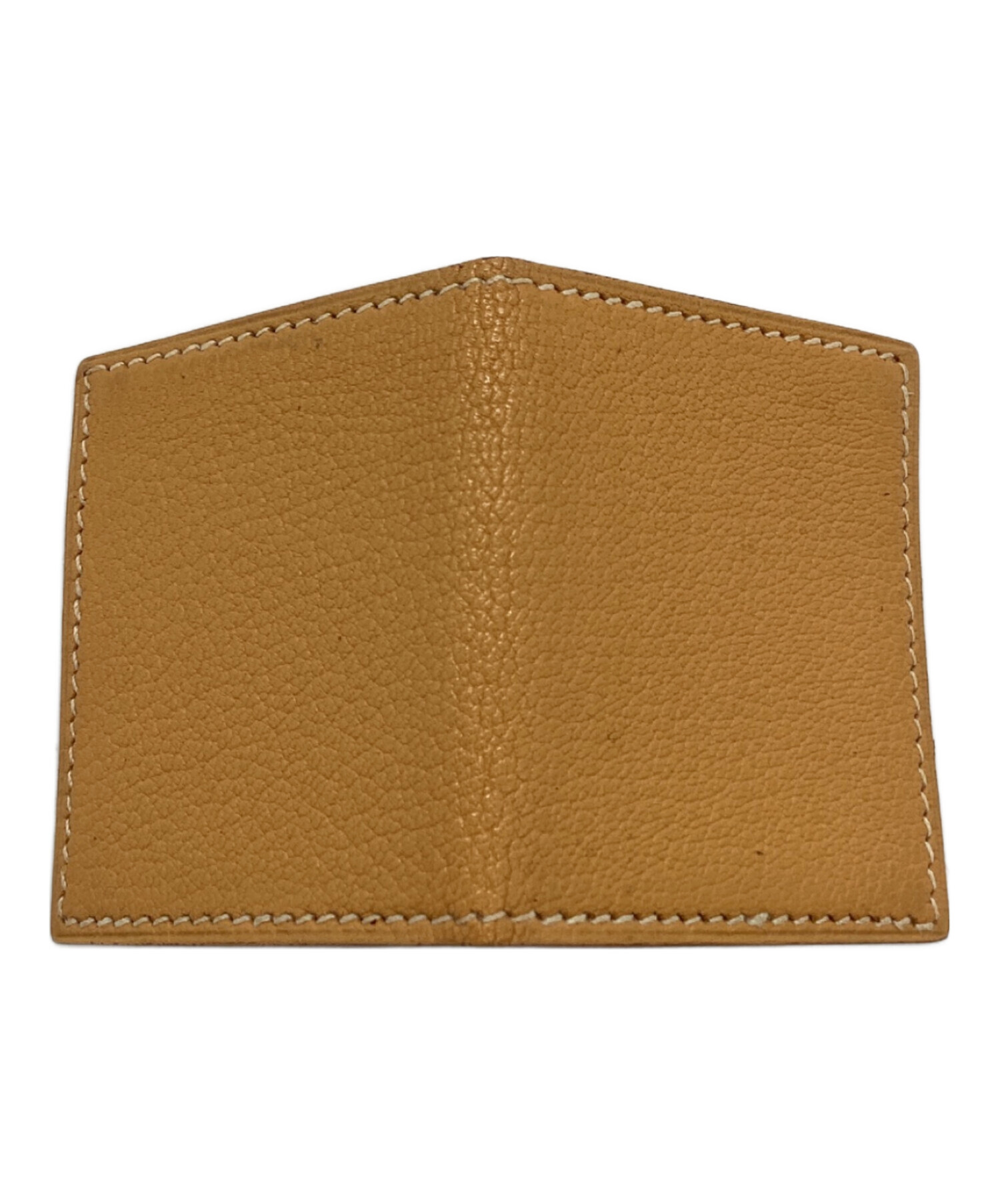 【HERMES】エルメス ミニフォトケース レザー イエロー　箱付 中古・古着通販】HERMES (エルメス) ミニフォトケース ベージュ