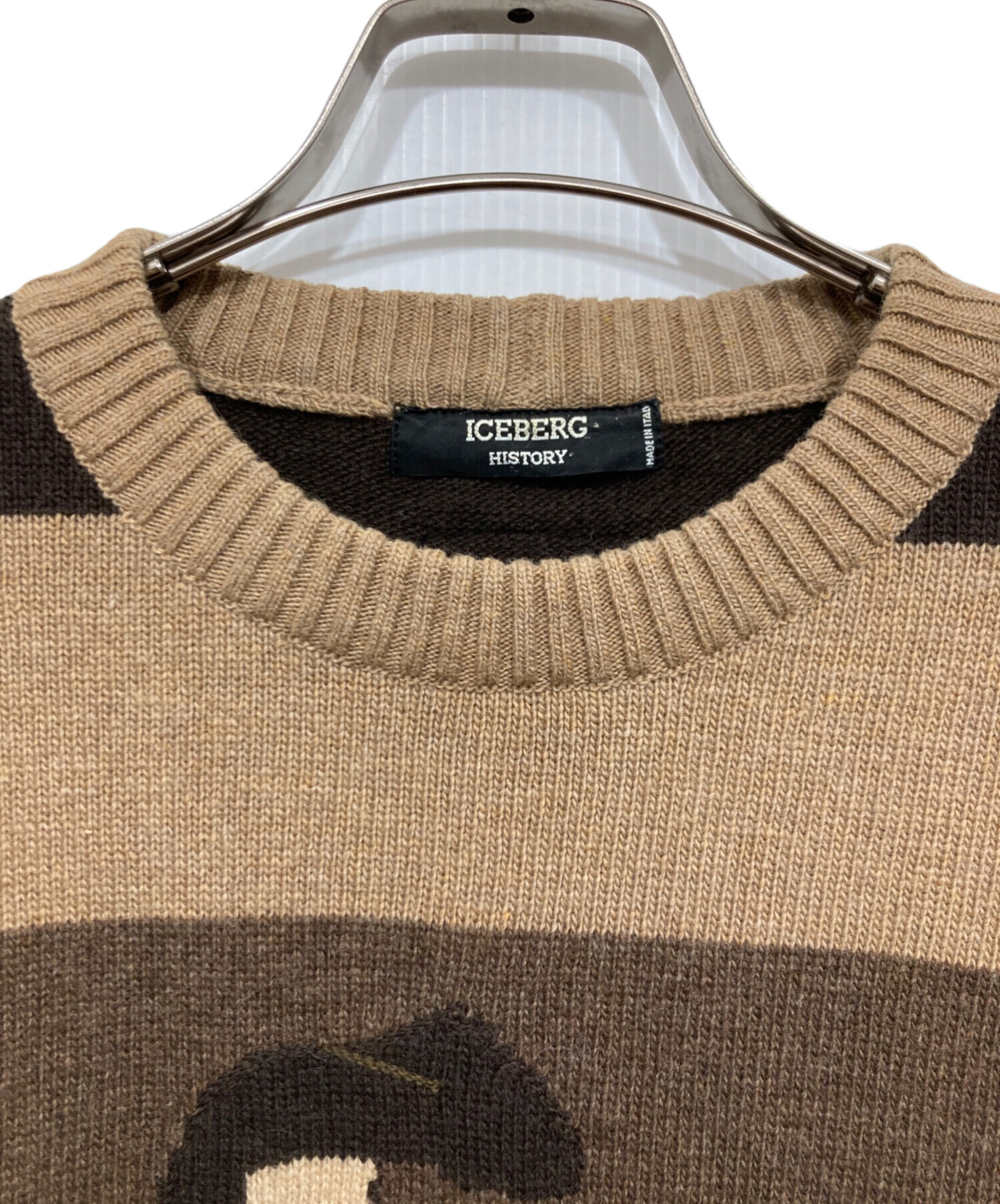 中古・古着通販】ICEBERG (アイスバーグ) ニット ブラウン サイズ:表記