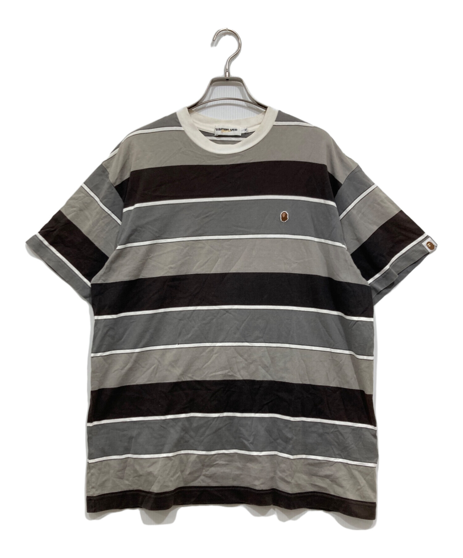 90's APE ボーダーカットソー Lサイズ 中古・古着通販】A BATHING APE (ア ベイシング エイプ) ボーダー