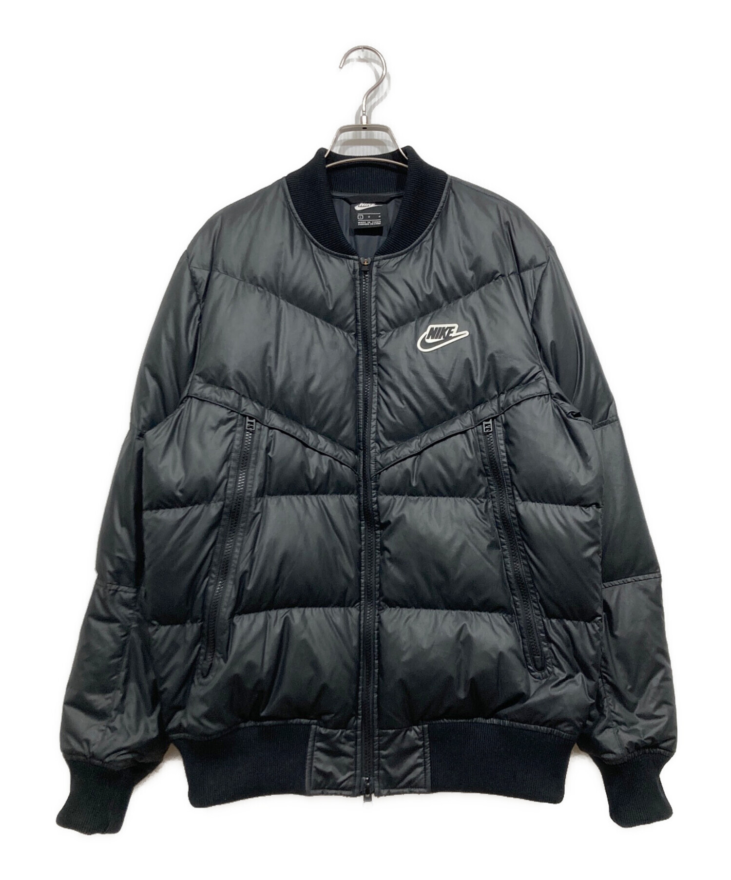 中古・古着通販】NIKE (ナイキ) ダウンジャケット ブラック サイズ:L 