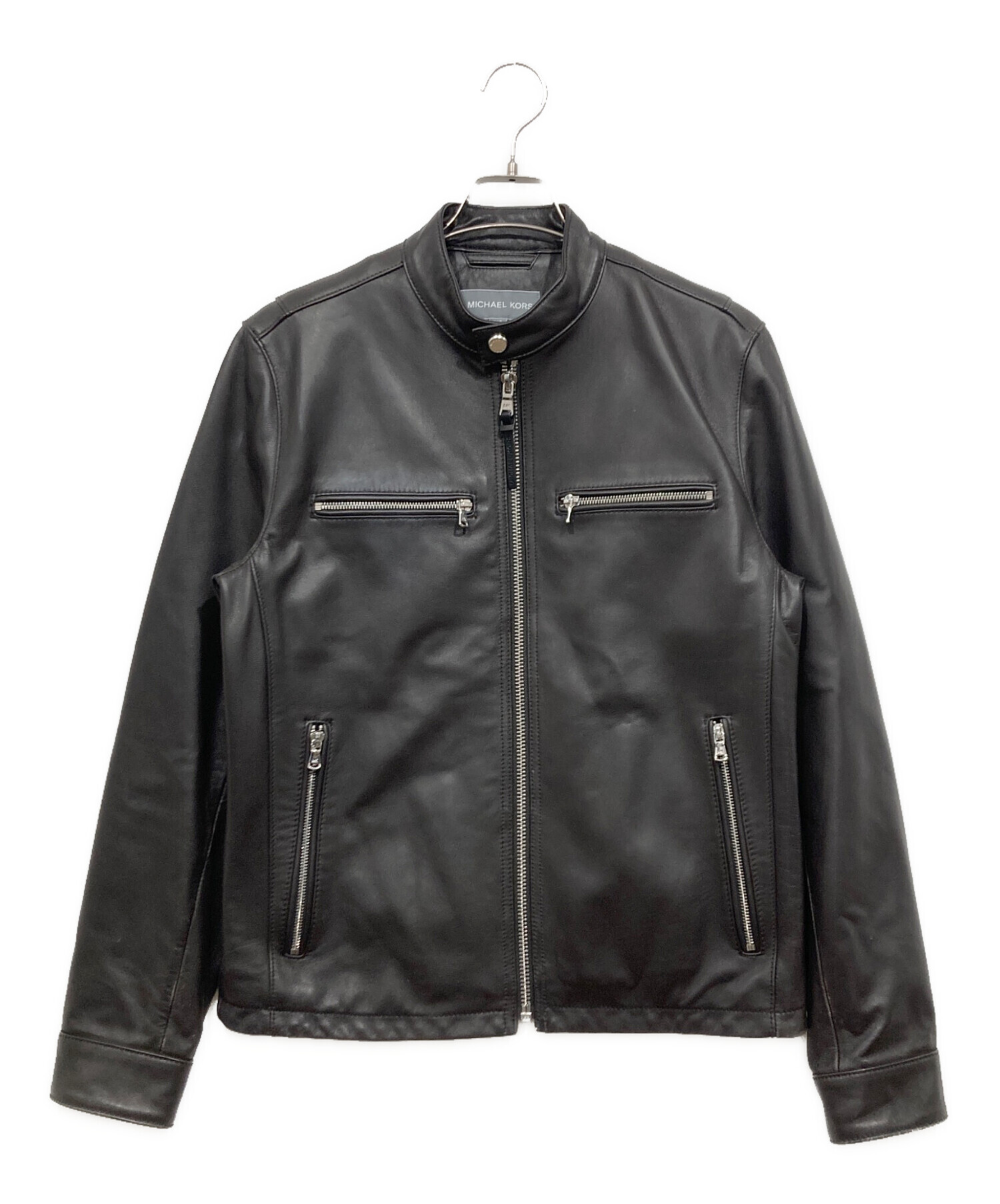 新品タグ付き　マイケルコース　MICHAEL KORS ライダースジャケット本革 レザー レーサー ジャケット | トップス | マイケル・コース(MICHAEL