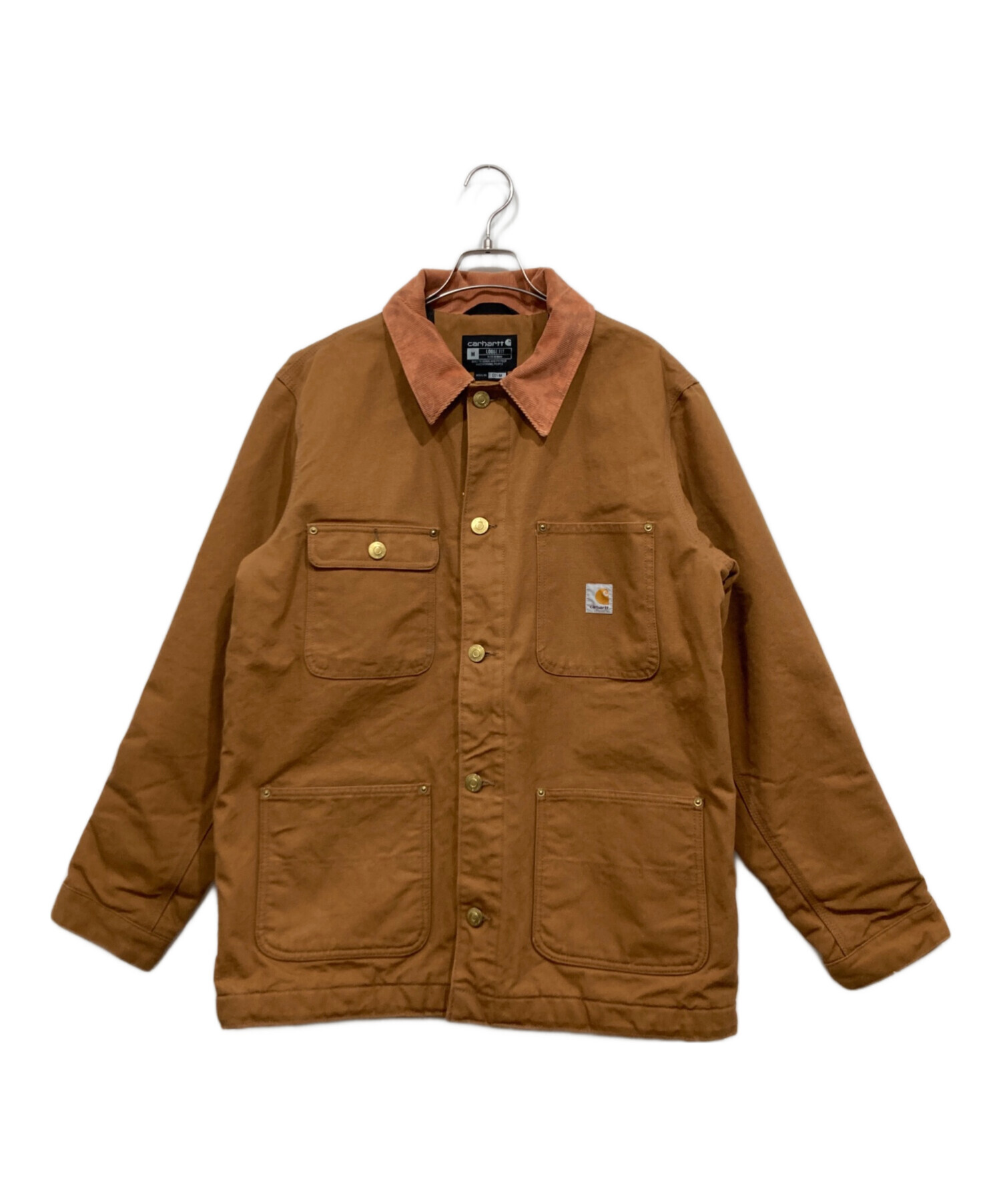 カーハートチョアコートC1093フルスウィング茶キャメルロゴ3XL大アメリカ古着 中古・古着通販】CarHartt (カーハート) チョアコート / ブランケット