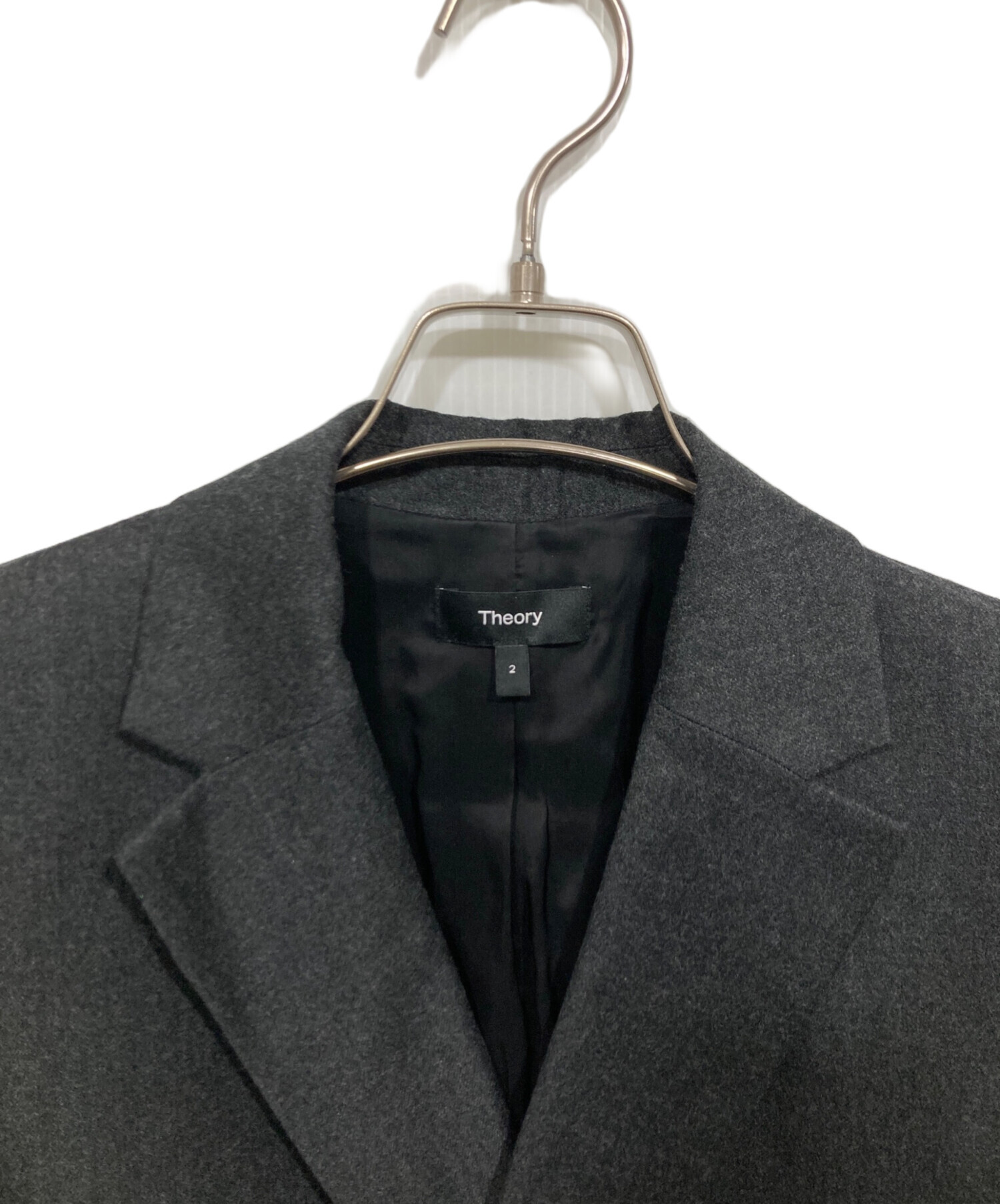 中古・古着通販】theory (セオリー) SLEEK FLANNEL BOXY DB JKT/ウール