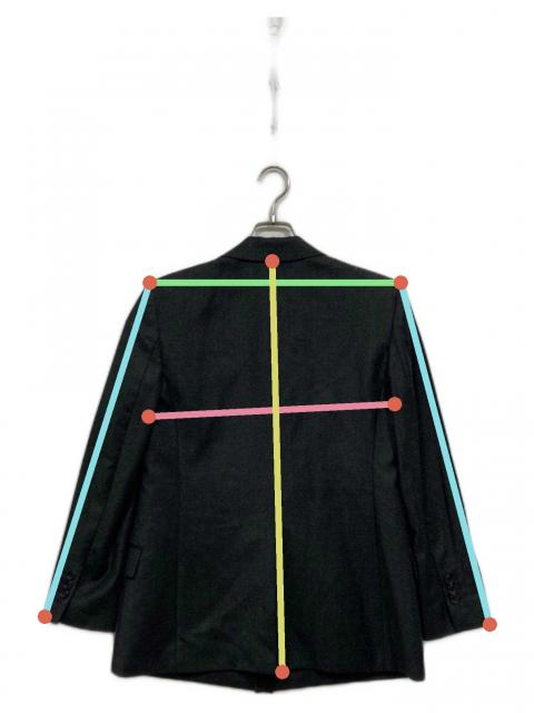 中古・古着通販】theory (セオリー) SLEEK FLANNEL BOXY DB JKT/ウール