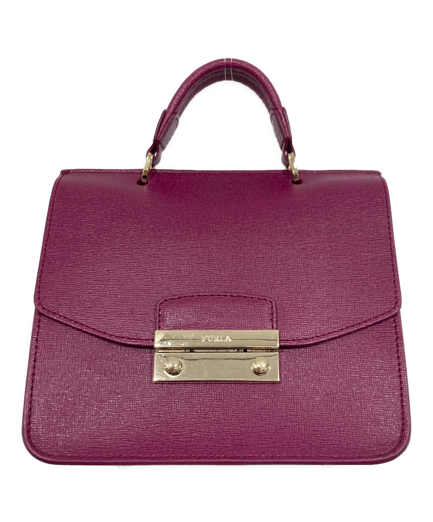 中古・古着通販】FURLA (フルラ) チェーンショルダーバッグ パープル 