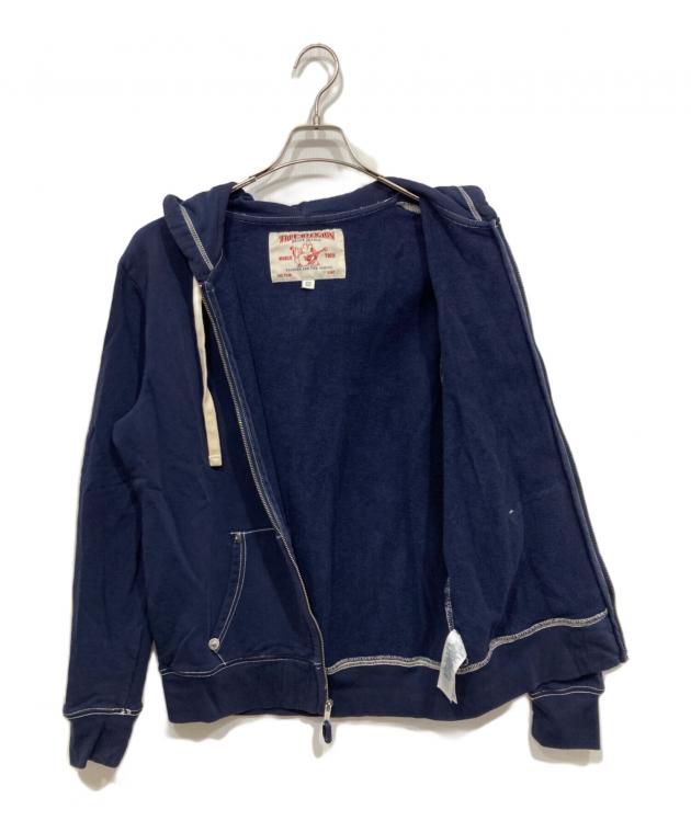 新品未使用　true religion super t ジップパーカー ネイビー 中古・古着通販】TRUE RELIGION (トゥルー レリジョン) ジップパーカー