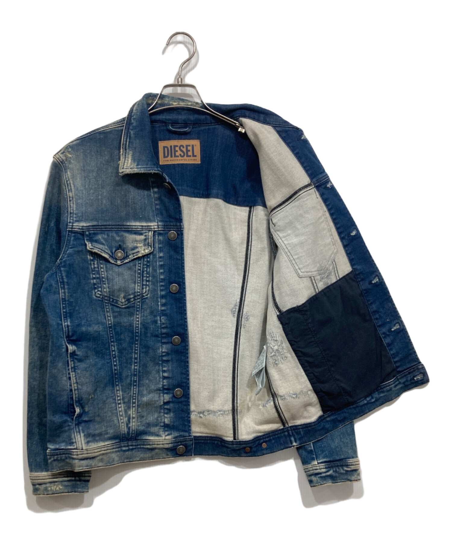 中古・古着通販】DIESEL (ディーゼル) ストレッチデニムジャケット 