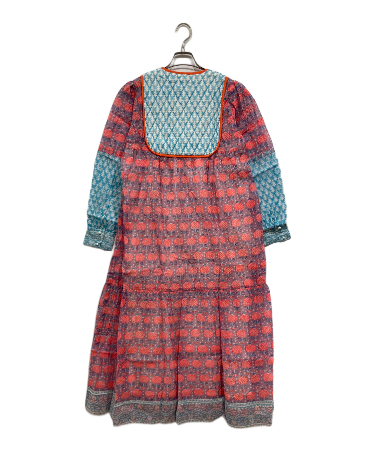 SZ Blockprints NILA コットンシルク プリントワン ピース新品 SZ BLOCKPRINTS(エスゼット ブロックプリント)｜【日本限定】SAI DRESS