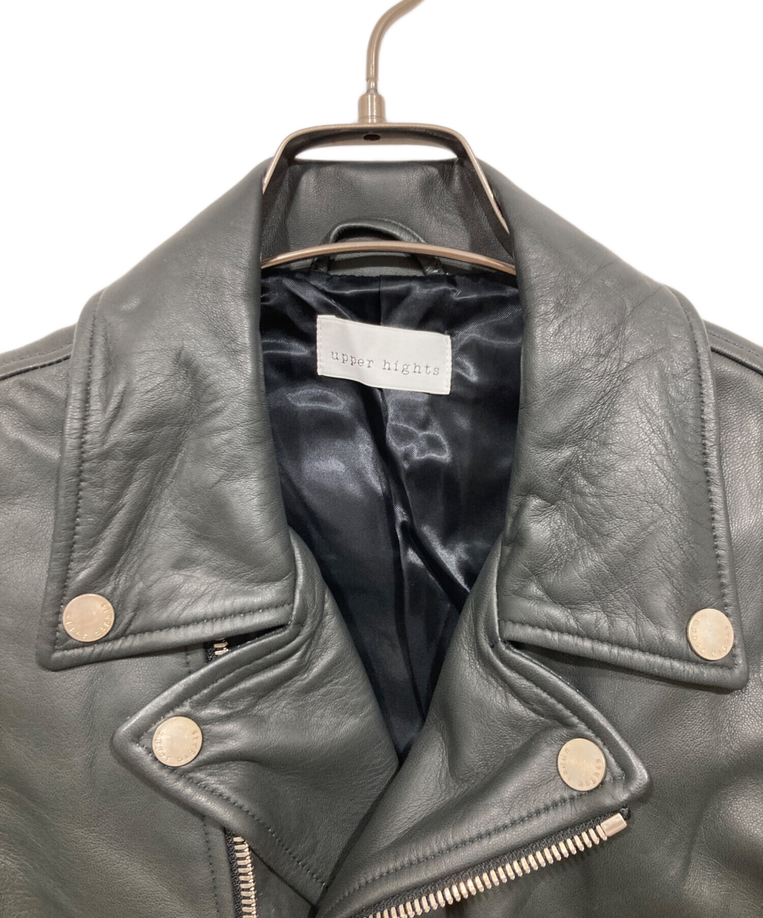 中古・古着通販】upper hights (アッパーハイツ) ラムレザーライダース